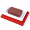 Rectangle Red Faux Leather Soap Holder