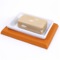 Rectangle Orange Faux Leather Soap Holder