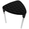 Black Faux Leather Stool