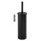 Toilet Brush Holder, Wall Mounted, Round, Matte Black