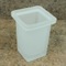 Square Frosted Glass Toothbrush Holder