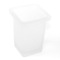 Square Frosted Glass Toothbrush Holder