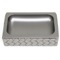 Old Silver Finish Faux Leather Soap Dish