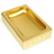 Gold Finish Faux Leather Soap Dish