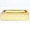 Gold Finish Faux Leather Soap Dish