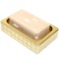 Gold Finish Faux Leather Soap Dish