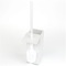 Toilet Brush Holder, Pearl White, Faux Leather