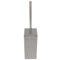 Toilet Brush Holder, Old Silver, Faux Leather