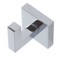 Bathroom Hook, Modern, Square, Wall Mounted, Chrome