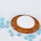 Round Transparent Gold Finish Soap Holder