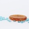 Round Transparent Gold Finish Soap Holder
