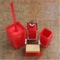 Red Accessory Set of Thermoplastic Resins