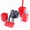 Red Accessory Set of Thermoplastic Resins