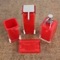 Red Accessory Set Crafted of Thermoplastic Resins
