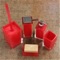 Rainbow Red Accessory Set of Thermoplastic Resins