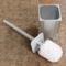 Toilet Brush Holder, Unique, Silver, Thermoplastic Resins