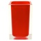 Square Red Toothbrush Holder