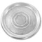 Round Silver Finish Soap Dish in Pottery