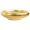 Gold Finish Round Soap Dish in Pottery