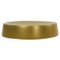 Gold Finish Free Standing Round Soap Dish in Resin