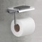 Modern Chrome Toilet Paper Holder With Shelf
