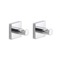 Set of Bathroom Hooks, Polished Chrome