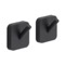 Pair of Bathroom Hooks, Modern, Matte Black