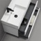 Wall Mounted Bathroom Vanity, Modern, 40 Inch