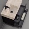 Wall Mounted Black Bathroom Vanity, Modern, 32 Inch, Travertine Style Sink