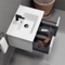Wall Mounted Small Bathroom Vanity, Modern, 26 Inch