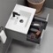 Wall Mounted Small Bathroom Vanity, Modern, 26 Inch