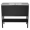 Black Free Standing Bathroom Vanity, 40 Inch
