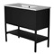 Black Free Standing Bathroom Vanity, 40 Inch