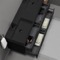 Black Double Floating Bathroom Vanity, Modern, 56 Inch
