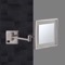 Wall Mounted Lighted 3x Makeup Mirror, Satin Nickel, Hardwired