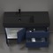 48 Inch Blue Free Standing Bathroom Vanity, Modern