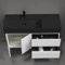 Wall Mounted Bathroom Vanity, Modern, 48 Inch