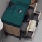 Modern Bathroom Vanity, 32 Inch, Green Ceramic Sink, Free Standing