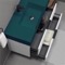 Floating Bathroom Vanity, Modern, 40 Inch, Green Ceramic Sink