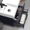 Blue Bathroom Vanity, Small, Floating, Modern, 24 Inch