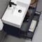 Blue Bathroom Vanity, Floating, Modern, 32 Inch