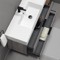 Floating Bathroom Vanity, Modern, 48 Inch, Grey Oak