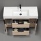 Bathroom Vanity - Modern, 48 Inch, Brown Oak, Free Standing