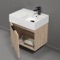 Floating Small Bathroom Vanity, Modern, 24 Inch