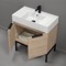 Modern Bathroom Vanity, 32 Inch, Free Standing