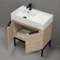 Modern Bathroom Vanity, 32 Inch, Free Standing