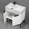 Modern Bathroom Vanity, 32 Inch, Free Standing