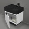 Floating Vanity - Modern, 24 Inch, Glossy White