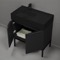 Modern Black Bathroom Vanity, 32 Inch, Free Standing
