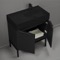 Modern Black Bathroom Vanity, 32 Inch, Free Standing